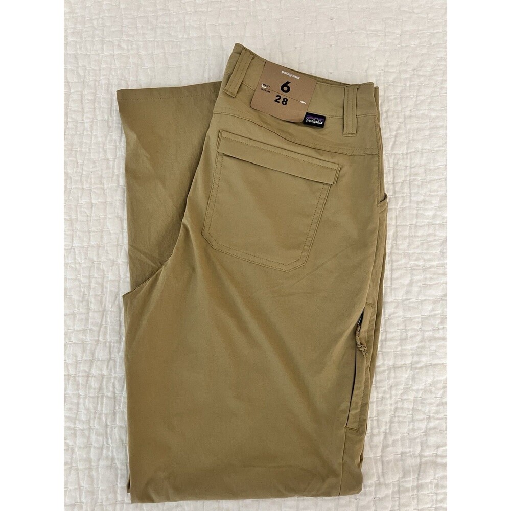 NWT Patagonia Quandary Pants UPF 40 Classic Tan Size 6 Short Women’s